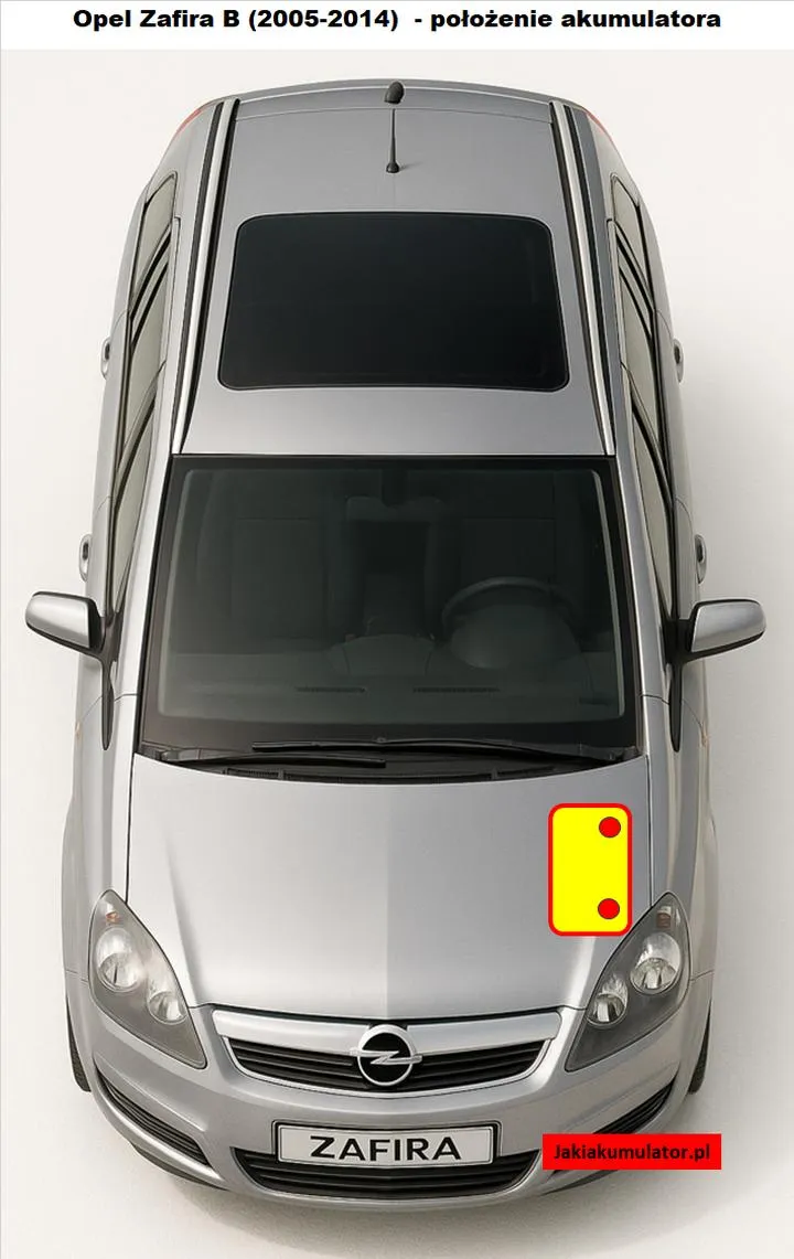 Akumulator do Opla Zafiry B